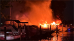 VIDEOS: Boat fire breaks out at James Creek Marina in Southwest D.C.