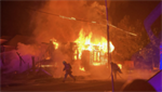 VIDEOS: Firefighters battle two-alarm blaze in Oregon; nearby homes evacuated
