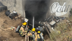 VIDEO: Fire in access portal beneath California freeway prompts extended closure