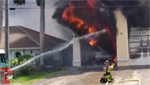 VIDEOS: Fire explodes ammunition at a Florida home, destroying garage