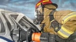 Muralist paints five 30-foot murals honoring firefighters at Texas fire station