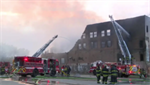 Crews battle 5-alarm fire at vacant Wisconsin warehouse