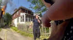 Video shows moment Michigan public safety officer catches baby tossed from burning home