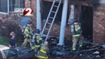 Ohio firefighters respond to massive fire under I-490 in Cleveland’s Industrial Valley neighborhood