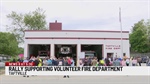 Two Chain Themselves to Fire Trucks During Rally at Taftville (CT) Firehouse
