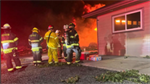 Grant County firefighters battle large fuel tank blaze during severe weather