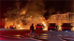 VIDEO: 15 cars burned as crews battle 2-alarm fire at Washington landscaping business