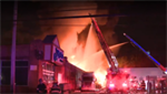 VIDEOS: Crews battle five-alarm fire at pallet factory in New York