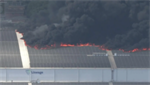 VIDEOS: Massive fire at a warehouse in Los Angeles; Ammonia leak suspected
