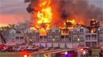30 people displaced after apartment complex catches fire in New York
