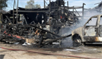 Fire destroys barn, damages vehicles on Kennewick farm property