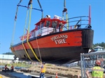 Historic Fireboat Soars Over, Lands at Maritime Museum in Astoria (OR)