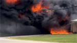 VIDEO: Massive fire destroys Texas fiberglass manufacturing warehouse