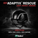 Bullard Introduces Adaptix™ Rescue, Technical Helmet Certified to NFPA 1950