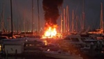 Docked boat catches fire in Magnolia marina