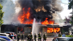 VIDEO: Two firefighters hospitalized after responding to office building blaze in Washington
