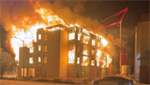 VIDEOS: Apartments under construction in Indiana reduced to charred frame after massive fire
