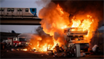 Fire crews in California rescue 1 person, 3 dogs near West Oakland BART track