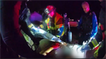 Police make dramatic rescue of fleeing 111 mph driver whose SUV crashed, caught fire