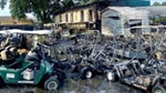 VIDEOS: Fire damages more than 160 golf carts at Maryland repair shop