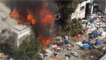 VIDEO: Fire spreads to apartment building, home and RV in Los Angeles