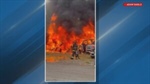 VIDEO: 4 rental cars burn at Maine Jetport