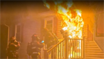 VIDEO: Firefighter engulfed in flames after bursting through burning home in New Hampshire