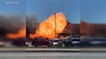 VIDEO: Truck explosion caught on camera in Montana parking lot