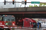 Driver Seriously Hurt After Tractor-Trailer Crash on Kennedy Expressway