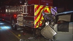 Minivan Driver Killed After Ramming Into Fire Truck