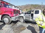 Driver Transported to Hospital After Crashing Into Parked Warrensville (NC) Fire Apparatus