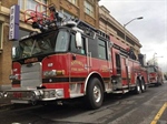 New Astoria (OR) Fire Apparatus on Display Outside City Hall