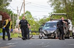 Car Hits Fire Truck in Greenfield (MA)