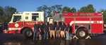 Mickey Allocco Way Is Unveiled and Engine 2 is Christened in a Wetdown at the New Providence Fire Department