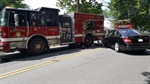 Unlicensed Driver Crashes Mercedes Into Fire Engine