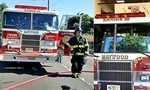 'Rocket' Rod From Burning Car Smashes Maywood Fire Truck Windshield