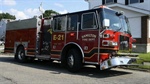 Car on Fire Hydrant After Crash with Hamilton Fire Truck | Hamilton