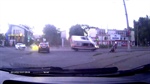 VIDEO: Ambulance Almost Flips After Getting T-Boned at Russian Intersection
