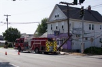 U-Crest (NY) Fire Apparatus Snaps Power Pole