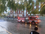 Fire Truck Stuck in Sinkhole at Boise State