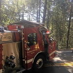 Marin Firefighter Injured after Engine Crashes into Tree