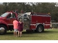 WATCH: Theodore Fire Engine Used for Baby Gender Reveal