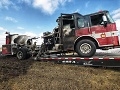 Fire destroys Normal firetruck on I-74 in Knox County
