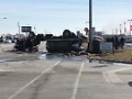 Fire Apparatus Crashes and Flips in Tilton (IL)