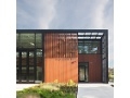 Washington Fire Station Built in Red Cedar and Black Metal