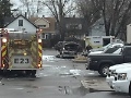 Ambulance fire explodes oxygen tank, sends shrapnel flying at AMR HQ