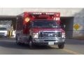 Ambulance hits motorcycle on its way to scene