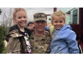 Soldier Arrives Home in Ohio Fire Apparatus