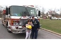 Baltimore County Girl Gets Ride to School on Fire Apparatus