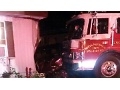 North Franklin (PA) Fire Apparatus Starts Chain Reaction Crash that Destroys Mobile Home